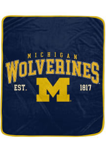 Michigan Wolverines 50x60 Vintage Arch Fleece Blanket - Yellow