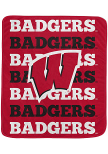 Wisconsin Badgers Repeat Refresh 60x70 Fleece Blanket - Cardinal