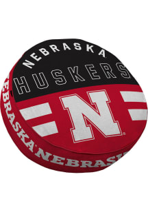 Nebraska Cornhuskers Circle Sqwish Pillow Throw Pillow - Red