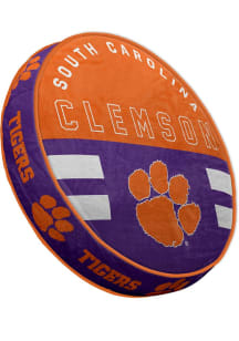 Clemson Tigers Circle Plushlete Throw Pillow - Orange