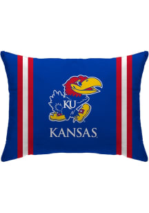 Kansas Jayhawks Standard Logo Throw Pillow - Blue