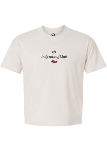 Summit Sportswear Indianapolis Womens White Indy Racing Embroidered Short Sleeve T-Shirt