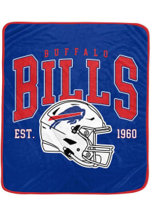 Buffalo Bills Vintage Arch Block Fleece Blanket - Blue