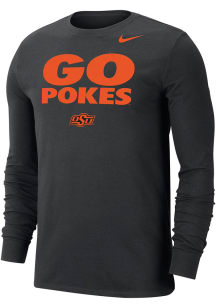 Nike Oklahoma State Cowboys Black DriFit Long Sleeve T Shirt