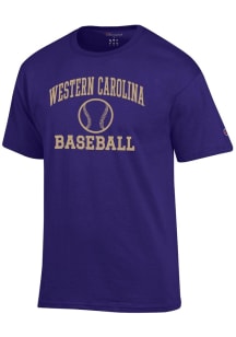 Champion Western Carolina Purple Baseball Jersey Short Sleeve T Shirt