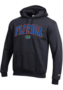 Champion Florida Gators Mens Black Arch Team Name Mascot Powerblend Long Sleeve Hoodie