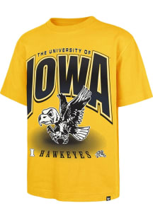 47 Iowa Hawkeyes Gold Team Flex Football Foundation Short Sleeve Fashion T Shirt
