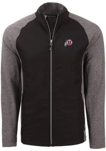 Cutter and Buck Utah Utes Mens Black Adapt Eco Big and Tall Light Weight Jacket