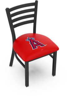 Los Angeles Angels Stationary Black Wrinkle Finish Pub Stool - Black