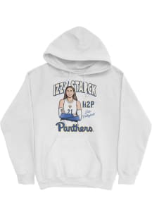Izzy Starck Pitt Panthers Mens White Exclusive Hoodie Player Hood