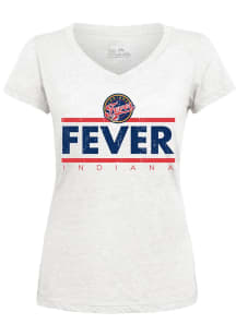 Indiana Fever Womens White Sideline Short Sleeve T-Shirt