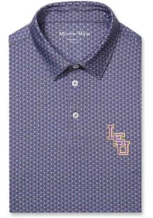 Mizzen+Main LSU Tigers Mens Purple Versa Short Sleeve Fashion Polo