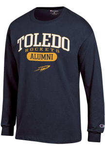 Champion Toledo Rockets Navy Blue Pill Box Alumni Jersey Long Sleeve T Shirt
