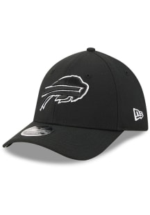 New Era Buffalo Bills Mens Black NFL 39THIRTY MCrown Flex Hat