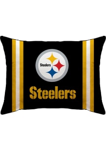 Pittsburgh Steelers 20x26 Standard Logo Bed Throw Pillow - Black