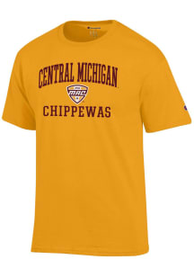 Champion Central Michigan Chippewas Gold MAC Arch Jersey Short Sleeve T Shirt