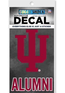 Indiana Hoosiers Alumni Auto Decal - Red