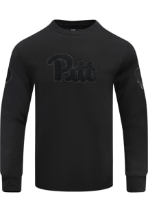 Pro Standard Pitt Panthers Mens Black Triple Black Long Sleeve Fashion Sweatshirt