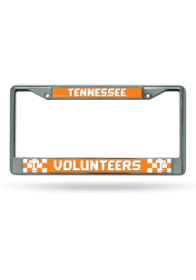Tennessee Volunteers Decal Chrome License Plate Frame - Silver