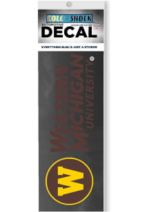 Western Michigan Broncos Licensed Mark Auto Decal - Brown