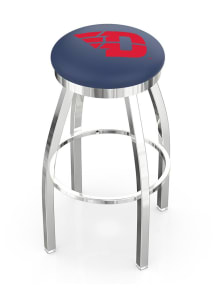 Dayton Flyers Chrome Pub Stool - Silver