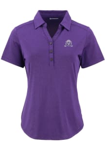 Cutter and Buck Northwestern Wildcats Womens Purple Vault Forge Eco Polo Short Sleeve Polo Shirt