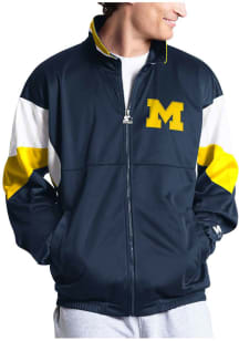 Starter Michigan Wolverines Mens BLUE All Time Pro Full