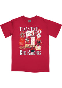 B-Unlimited Texas Tech Red Raiders Red Alumni Ephemera Short Sleeve T Shirt