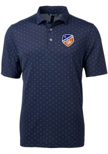 Cutter and Buck FC Cincinnati Navy Blue Virtue Eco Pique Tile Big and Tall Polo