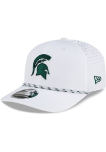 New Era Michigan State Spartans White Rope Rope 9SEVENTY Stretch Snap Adjustable Hat - White