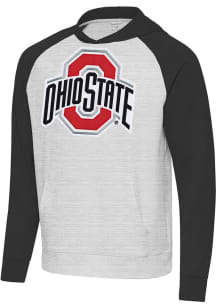 Antigua Ohio State Buckeyes Mens Black Full Front Urgent Long Sleeve Hoodie