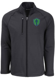 Cutter and Buck Seattle Sounders FC Mens Black Pehastin Light Weight Jacket