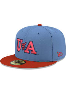 New Era Arizona Wildcats Mens Light Blue 59FIFTY Fitted Hat