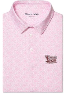 Mizzen+Main Oklahoma Sooners Mens Pink Versa Short Sleeve Fashion Polo