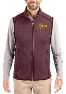 Cutter and Buck Arizona State Sun Devils Mens Maroon Mainsail Sleeveless Jacket