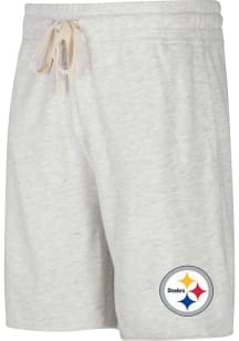Concepts Sport Pittsburgh Steelers Mens Oatmeal Mainstream Shorts