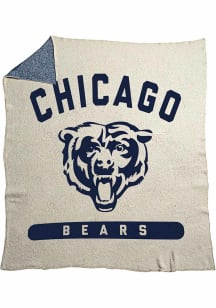Chicago Bears Primary Fleece Blanket - Brown