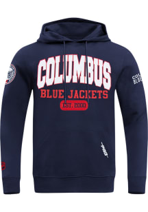 Pro Standard Columbus Blue Jackets Mens Navy Blue City Arch Fashion Hood