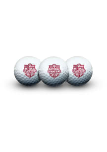 Indiana Hoosiers 2025 National Champs 3pk Golf Balls
