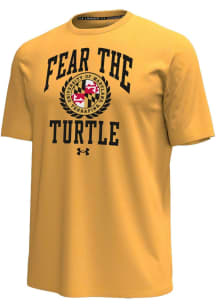 Under Armour Maryland Terrapins Gold Icon Short Sleeve Fashion T Shirt