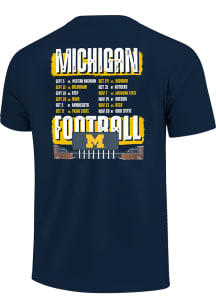Michigan Wolverines Blue 2026 Football Schedule Short Sleeve T Shirt