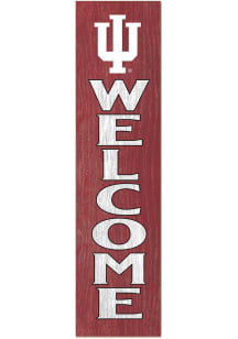 KH Sports Fan Indiana Hoosiers Porch Leaner Sign - Crimson