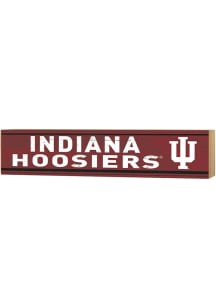 KH Sports Fan Indiana Hoosiers Spirit Block Sign - Crimson