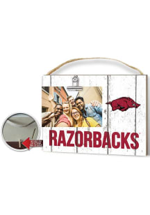 Arkansas Razorbacks Weathered Clip Picture Frame - Red