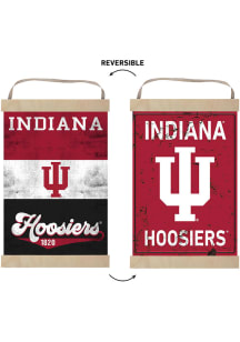 KH Sports Fan Indiana Hoosiers Reversible Banner Sign - Crimson