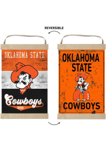 KH Sports Fan Oklahoma State Cowboys Reversible Banner Sign - Orange