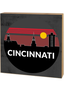 KH Sports Fan Cincinnati Bearcats Skyline Block Sign - Red