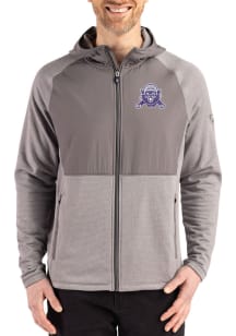 Cutter and Buck Northwestern Wildcats Mens Graphite Vault Peshastin Long Sleeve Full Zip Jacket