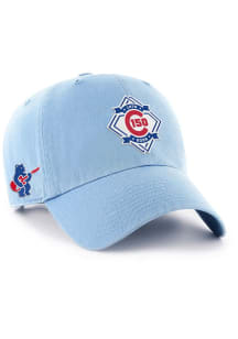 47 Chicago Cubs 150th Anniversary Side Patch Clean Up Adjustable Hat - Light Blue