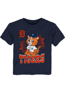 Paws Detroit Tigers Infant Mascot 3.0 Short Sleeve T-Shirt Navy Blue